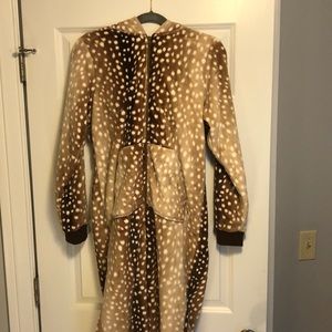 Fleece deer onesie